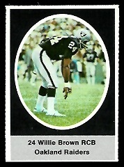 1972 Sunoco Stamps      477     Willie Brown DP